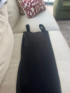 Nikibiki Black Ribbed Midi Tank Dress